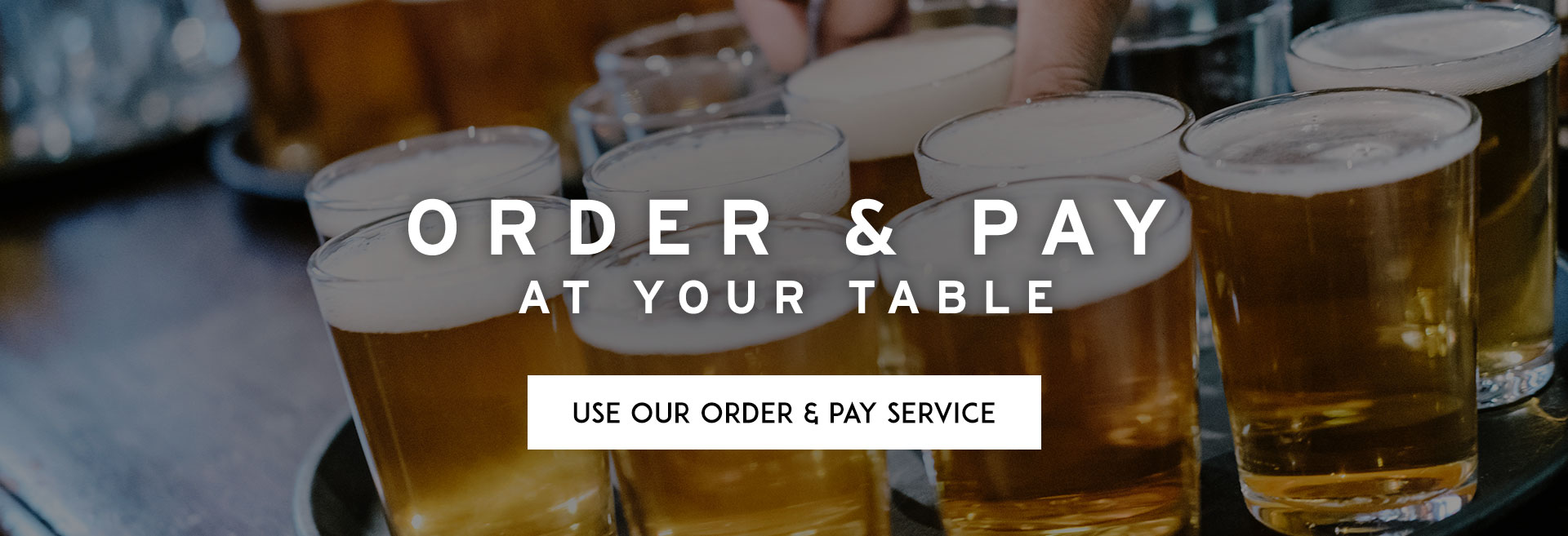 Order at table at The Southwark Tavern hero